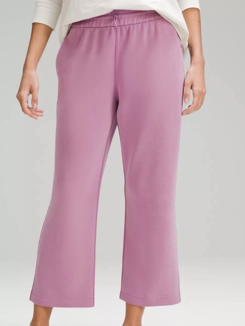 Lululemon Velvet Dust Softstreme High-Rise Straight Leg Cropped Pant Size 12